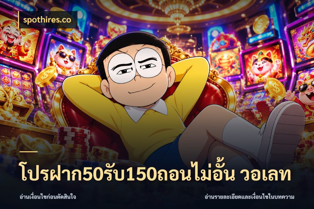 โปรฝาก50รับ150ถอนไม่อั้น วอเลท จับประเด็นยอดรับก่อนเลือกความสนุก สไตล์ spothires.co