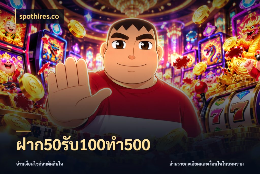 ฝาก50รับ100ทํา500 เครดิตกับรูปแบบโปรที่ตรงใจ กับ spothires.co