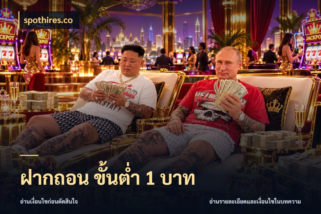 ฝากถอน ขั้นต่ำ 1 บาท spothires.co จัดจังหวะสนุกให้เข้ากับงบที่ตั้งไว้