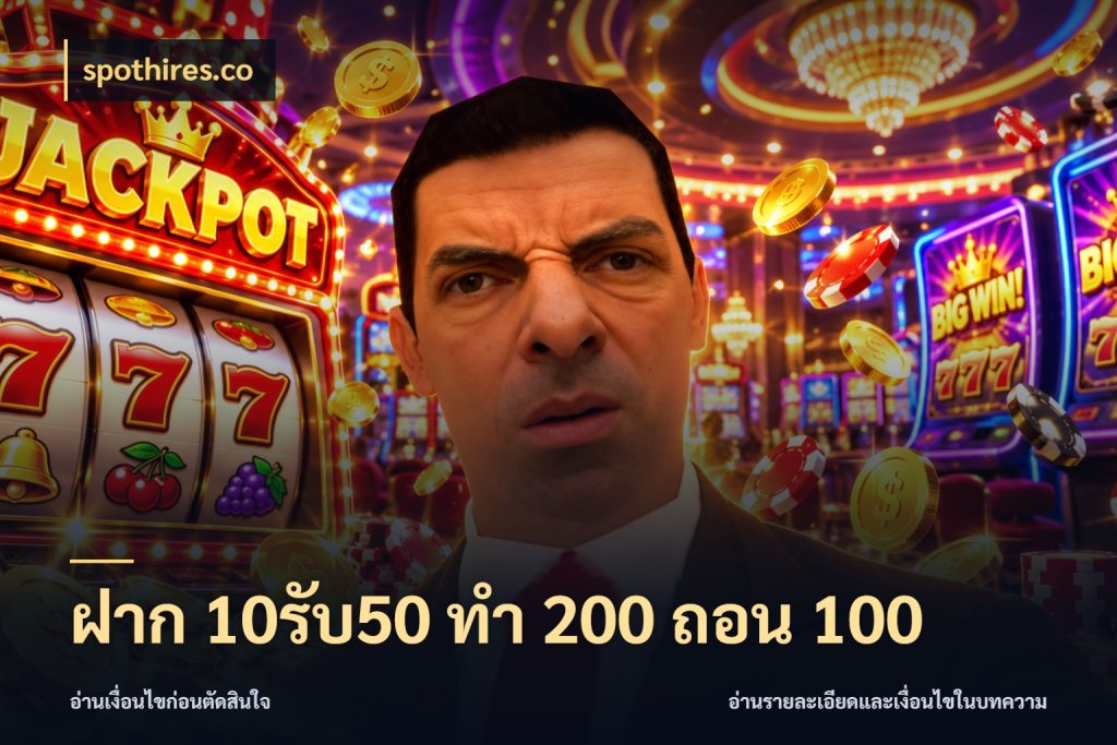 ฝาก 10รับ50 ทํา 200 ถอน 100 โปรยอดรับที่สายเกมสนใจ สไตล์ spothires.co
