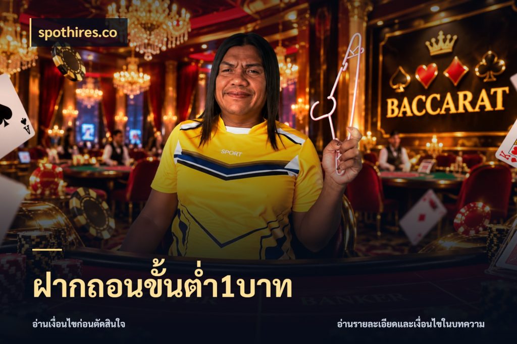 ฝากถอนขั้นต่ำ1บาท เงินตั้งต้นกับความสนุกที่คุณกำหนด สไตล์ spothires.co