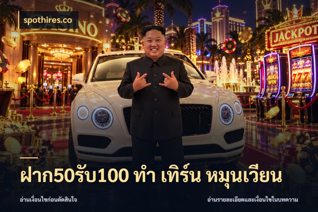ฝาก50รับ100 ทํา เทิร์น หมุนเวียน สายโบนัสเลือกจังหวะสนุกได้อย่างไร กับ spothires.co